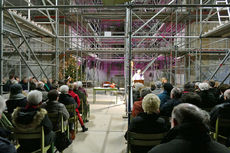 Heilige Messe auf der Baustelle zum 4. Advent (Foto: Karl-Franz Thiede)